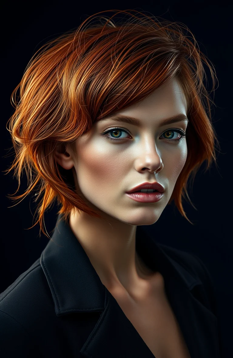 Fast-lane fictional amber editorial portrait